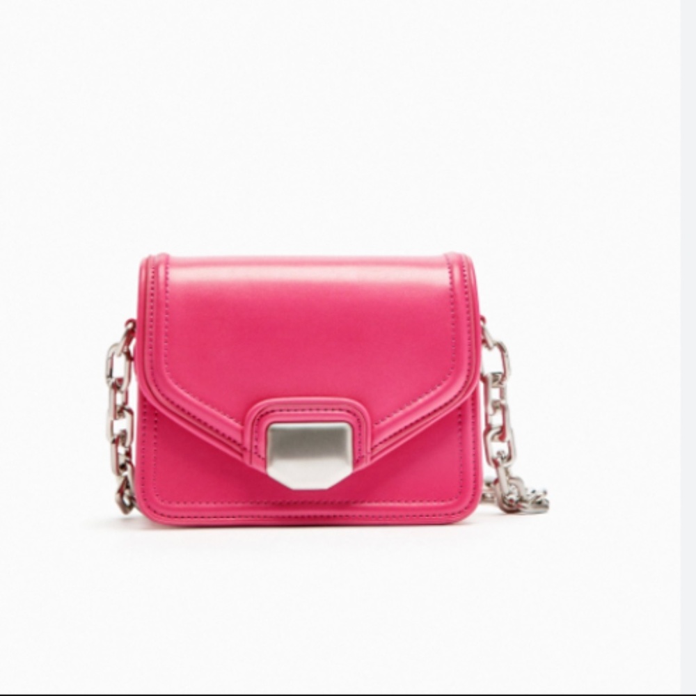 🩷 CROSSBODY BAG WITH METAL TRIM - Picture 3 of 5